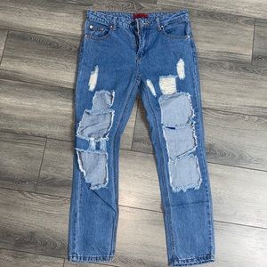 Signature ripped jeans